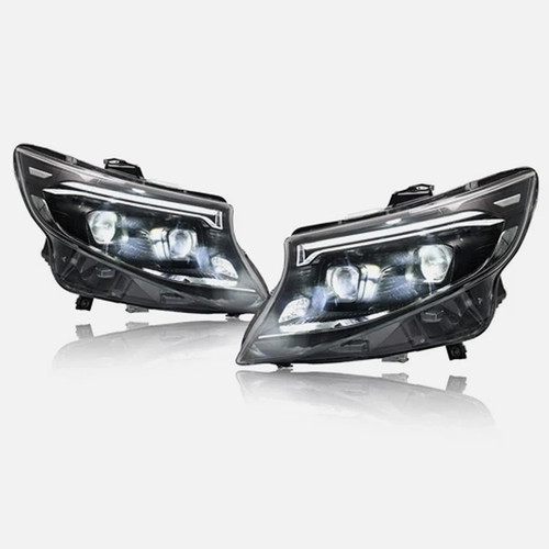 Coppia fari led - coppia, mercedes
